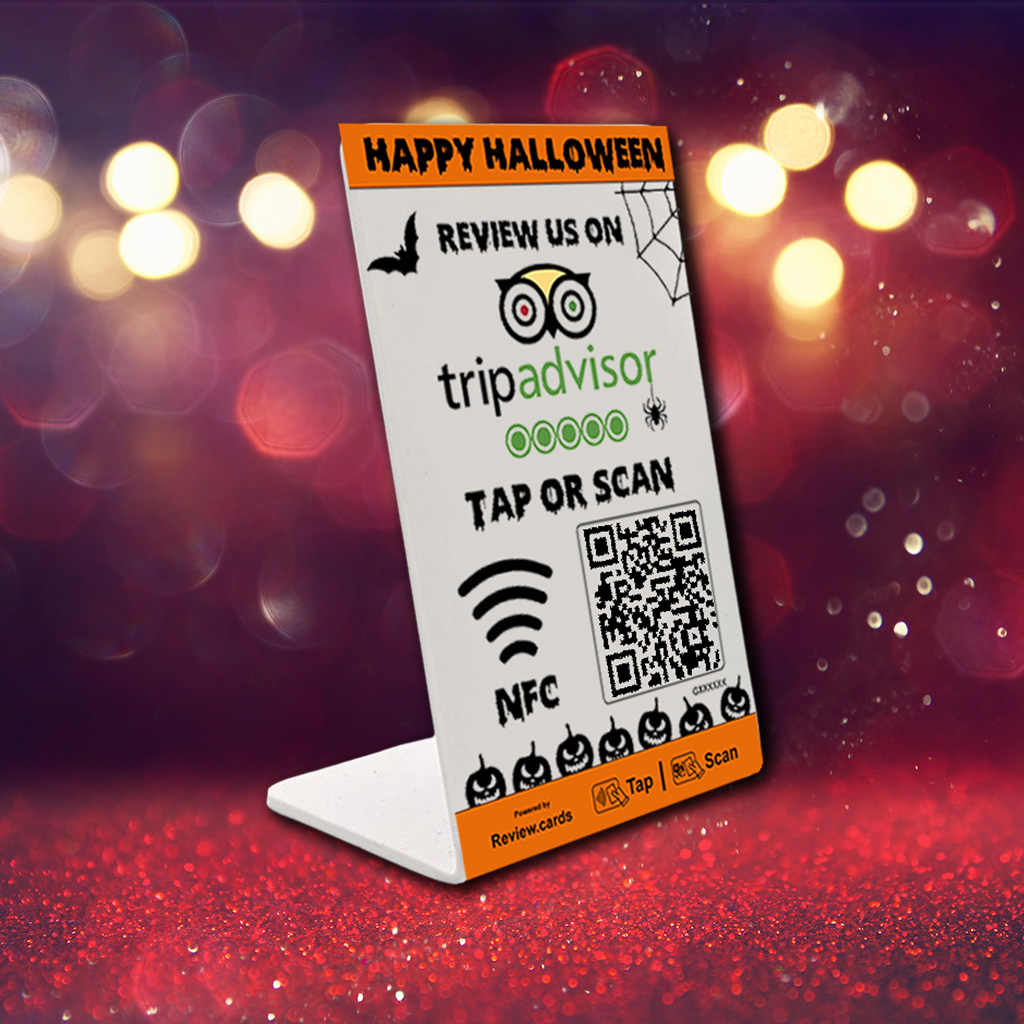 TripAdvisor Halloween Review Stands