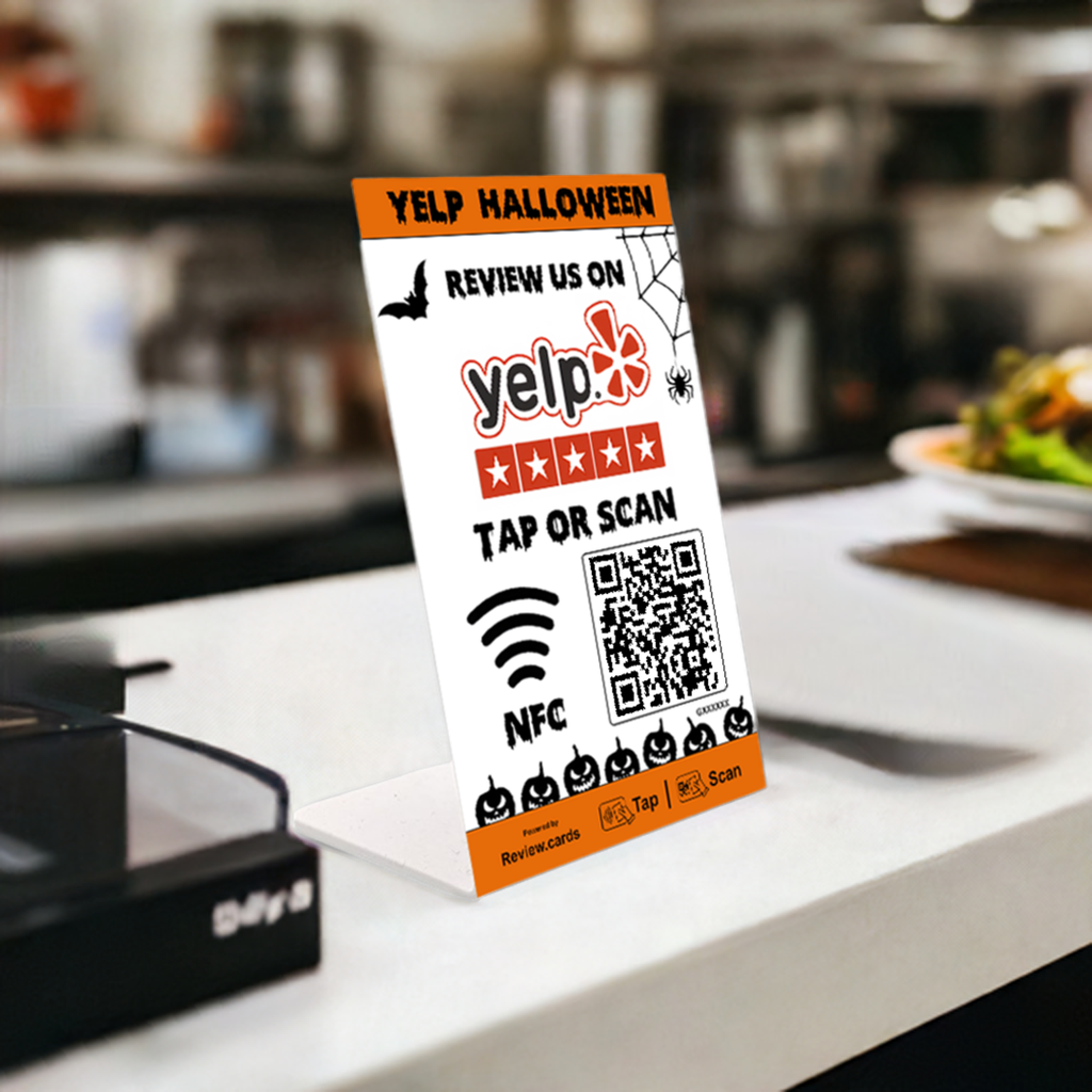 Yelp Halloween Review Stand